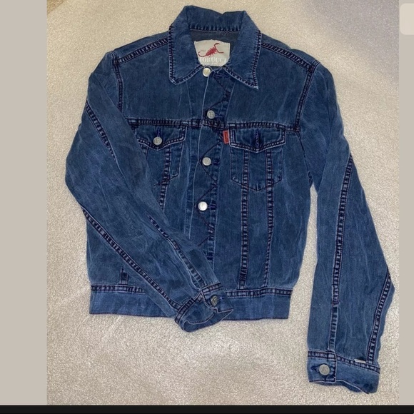 90s Fiorucci Safety Jeans Classic Denim Jacket M - Picture 2 of 8